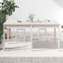 Mesa de jardín madera maciza pino blanco 159,5x82,5x76 cm de vidaXL, Mesas de jardín - Ref: Foro24-823977, Precio: 160,10 €, ...