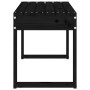 Banco de jardín madera maciza de pino negro 80x38x45 cm en Bancos de jardín | Comprar online en Foru.es