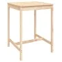 Mesa de jardín madera maciza de pino 82,5x82,5x110 cm de vidaXL, Mesas de jardín - Ref: Foro24-824081, Precio: 65,38 €, Descu...
