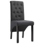 Sillas de comedor 2 unidades tela gris oscura de vidaXL, Sillas de comedor - Ref: Foro24-248986, Precio: 199,50 €, Descuento: %