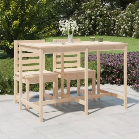 Mesa de jardín madera maciza de pino 159,5x82,5x110 cmcm de vidaXL, Mesas de jardín - Ref: Foro24-824095, Precio: 106,35 €, D...