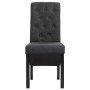 Sillas de comedor 2 unidades tela gris oscura de vidaXL, Sillas de comedor - Ref: Foro24-248986, Precio: 199,50 €, Descuento: %