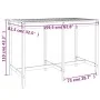 Mesa de jardín madera maciza de pino 159,5x82,5x110 cmcm de vidaXL, Mesas de jardín - Ref: Foro24-824095, Precio: 106,35 €, D...