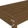Banco de jardín madera maciza de pino marrón miel 110x38x45 cm en Bancos de jardín | Comprar online en Foru.es