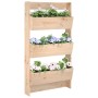 Jardinera de pared 3 niveles madera maciza pino 60x18,5x110 cm en Macetas y jardineras | Comprar online en Foru.es