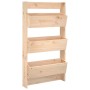 Jardinera de pared 3 niveles madera maciza pino 60x18,5x110 cm en Macetas y jardineras | Comprar online en Foru.es