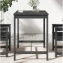 Mesa de jardín madera maciza pino gris 121x82,5x110 cm de vidaXL, Mesas de jardín - Ref: Foro24-824090, Precio: 117,61 €, Des...