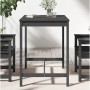 Mesa de jardín madera maciza pino gris 121x82,5x110 cm de vidaXL, Mesas de jardín - Ref: Foro24-824090, Precio: 119,04 €, Des...