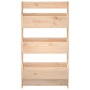 Jardinera de pared 3 niveles madera maciza pino 60x18,5x110 cm en Macetas y jardineras | Comprar online en Foru.es