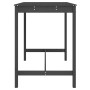 Mesa de jardín madera maciza pino gris 121x82,5x110 cm de vidaXL, Mesas de jardín - Ref: Foro24-824090, Precio: 119,04 €, Des...