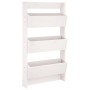 Jardinera de pared 3 niveles madera pino blanco 60x18,5x110 cm en Macetas y jardineras | Comprar online en Foru.es