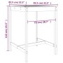 Mesa de jardín madera maciza Douglas 82,5x82,5x110 cm de vidaXL, Mesas de jardín - Ref: Foro24-824086, Precio: 69,36 €, Descu...