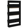 Jardinera de pared 3 niveles madera pino negro 60x18,5x110 cm en Macetas y jardineras | Comprar online en Foru.es
