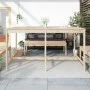 Mesa de jardín madera maciza de pino 203,5x90x110 cm de vidaXL, Mesas de jardín - Ref: Foro24-824102, Precio: 124,92 €, Descu...