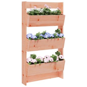 Jardinera pared 3 niveles madera maciza Douglas 60x18,5x110 cm en Macetas y jardineras | Comprar online en Foru.es