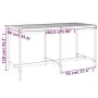 Mesa de jardín madera maciza de pino 203,5x90x110 cm de vidaXL, Mesas de jardín - Ref: Foro24-824102, Precio: 124,92 €, Descu...
