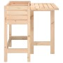 Jardinera con tapa plegable madera maciza de pino en Macetas y jardineras | Comprar online en Foru.es