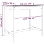 Mesa de jardín madera maciza Douglas 121x82,5x110 cm de vidaXL, Mesas de jardín - Ref: Foro24-824093, Precio: 83,96 €, Descue...
