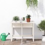 Jardinera con tapa plegable madera maciza de pino blanca en Macetas y jardineras | Comprar online en Foru.es
