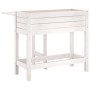 Jardinera con tapa plegable madera maciza de pino blanca en Macetas y jardineras | Comprar online en Foru.es