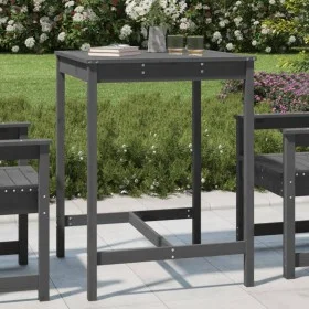 Mesa de jardín madera maciza pino gris 82,5x82,5x110 cm de vidaXL, Mesas de jardín - Ref: Foro24-824083, Precio: 97,08 €, Des...