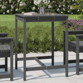 Mesa de jardín madera maciza pino gris 82,5x82,5x110 cm de vidaXL, Mesas de jardín - Ref: Foro24-824083, Precio: 98,22 €, Des...