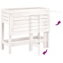 Jardinera con tapa plegable madera maciza de pino blanca en Macetas y jardineras | Comprar online en Foru.es