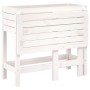 Jardinera con tapa plegable madera maciza de pino blanca en Macetas y jardineras | Comprar online en Foru.es