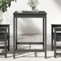 Mesa de jardín madera maciza pino gris 82,5x82,5x110 cm de vidaXL, Mesas de jardín - Ref: Foro24-824083, Precio: 97,08 €, Des...