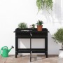 Jardinera con tapa plegable madera maciza de pino negro en Macetas y jardineras | Comprar online en Foru.es