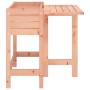Jardinera con tapa plegable madera maciza de pino Douglas en Macetas y jardineras | Comprar online en Foru.es