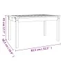Mesa de jardín madera maciza de pino gris 82,5x50,5x45 cm de vidaXL, Mesas de jardín - Ref: Foro24-824115, Precio: 58,16 €, D...