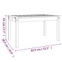 Mesa de jardín madera maciza de pino gris 82,5x50,5x45 cm de vidaXL, Mesas de jardín - Ref: Foro24-824115, Precio: 60,58 €, D...