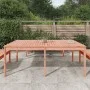 Mesa de jardín madera maciza de abeto Douglas 203,5x100x76 cm de vidaXL, Mesas de jardín - Ref: Foro24-823988, Precio: 158,89...