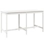 Mesa de jardín madera maciza de pino blanca 203,5x90x110 cm de vidaXL, Mesas de jardín - Ref: Foro24-824103, Precio: 151,84 €...