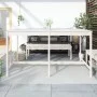 Mesa de jardín madera maciza de pino blanca 203,5x90x110 cm de vidaXL, Mesas de jardín - Ref: Foro24-824103, Precio: 149,98 €...