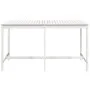 Mesa de jardín madera maciza de pino blanca 203,5x90x110 cm de vidaXL, Mesas de jardín - Ref: Foro24-824103, Precio: 149,98 €...