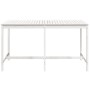 Mesa de jardín madera maciza de pino blanca 203,5x90x110 cm de vidaXL, Mesas de jardín - Ref: Foro24-824103, Precio: 151,84 €...