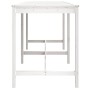 Mesa de jardín madera maciza de pino blanca 203,5x90x110 cm de vidaXL, Mesas de jardín - Ref: Foro24-824103, Precio: 151,84 €...