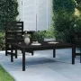 Mesa de jardín madera maciza pino negro 121x82,5x45 cm de vidaXL, Mesas de jardín - Ref: Foro24-824131, Precio: 99,46 €, Desc...