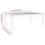 Mesa de jardín madera maciza pino negro 121x82,5x45 cm de vidaXL, Mesas de jardín - Ref: Foro24-824131, Precio: 99,46 €, Desc...