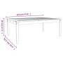 Mesa de jardín madera maciza pino 121x82,5x45 cm de vidaXL, Mesas de jardín - Ref: Foro24-824127, Precio: 83,48 €, Descuento: %