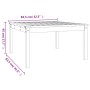 Mesa de jardín madera maciza pino marrón miel 82,5x82,5x45 cm de vidaXL, Mesas de jardín - Ref: Foro24-824123, Precio: 58,70 ...