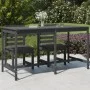 Mesa de jardín madera maciza de pino gris 203,5x90x110 cm de vidaXL, Mesas de jardín - Ref: Foro24-824104, Precio: 149,98 €, ...