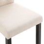 Sillas de comedor 2 unidades tela color crema de vidaXL, Sillas de comedor - Ref: Foro24-248987, Precio: 194,89 €, Descuento: %