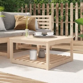 Mesa de jardín madera maciza de pino 82,5x82,5x45 cm de vidaXL, Mesas de jardín - Ref: Foro24-824141, Precio: 89,33 €, Descue...