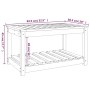 Mesa de jardín madera maciza de pino blanco 82,5x50,5x45 cm de vidaXL, Mesas de jardín - Ref: Foro24-824135, Precio: 79,51 €,...