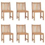 Sillas de jardín 6 unidades con cojines madera maciza de teca en Sillas de jardín | Comprar online en Foru.es