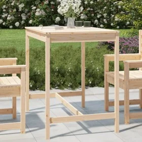 Mesa de jardín madera maciza de pino 121x82,5x110 cm de vidaXL, Mesas de jardín - Ref: Foro24-824088, Precio: 107,16 €, Descu...