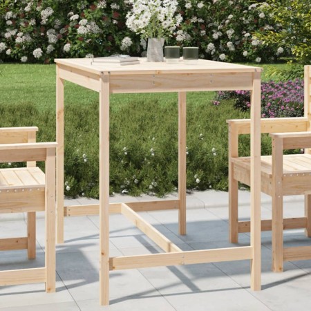 Mesa de jardín madera maciza de pino 121x82,5x110 cm de vidaXL, Mesas de jardín - Ref: Foro24-824088, Precio: 108,54 €, Descu...